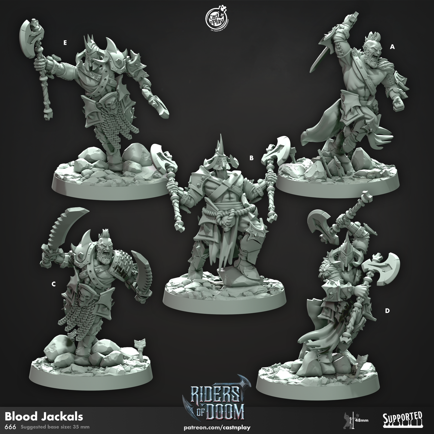 Blood Jackals - Riders of Doom | Cast N Play | Resin