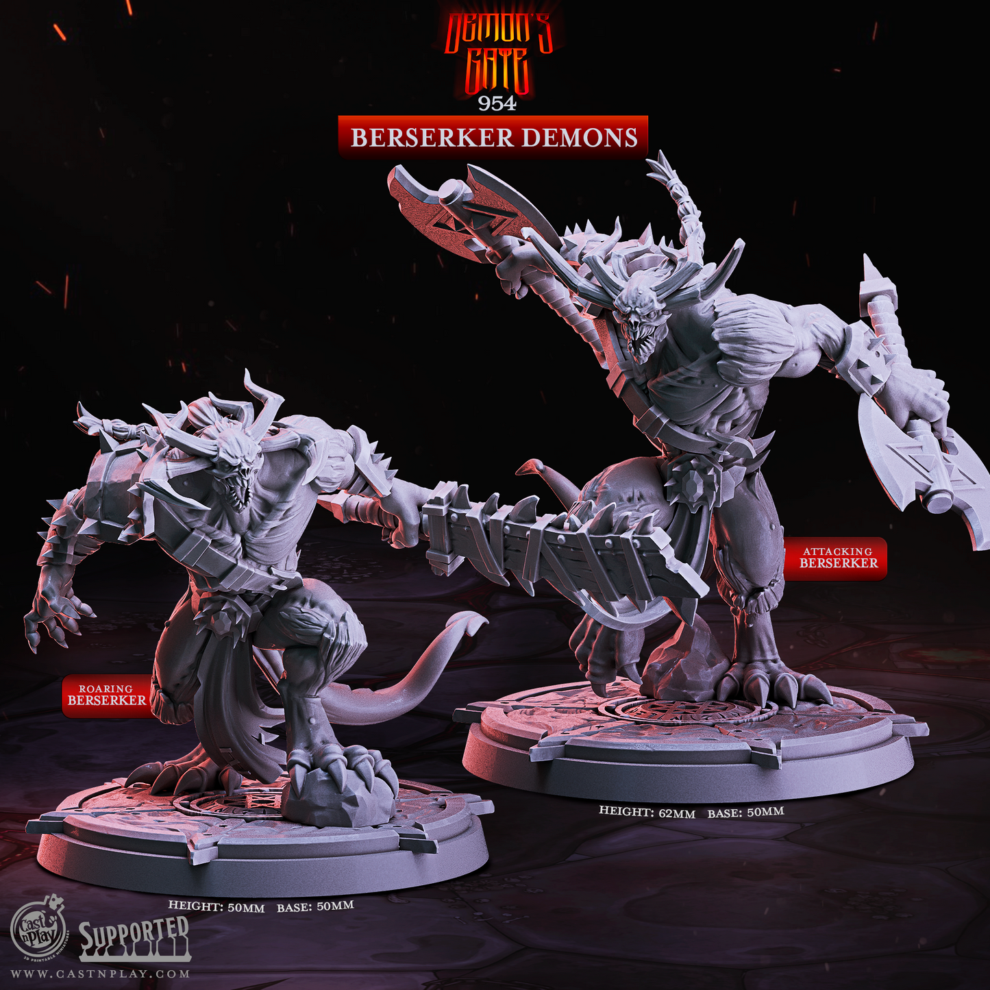 Beserker Demons - Demon's Gate | Cast N Play | Resin