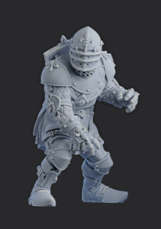 Chivalric Crushers Knights Team - Guard 4 | Brutefun Miniatures | Resin