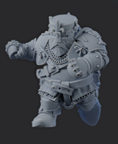 Chivalric Crushers Knights Team - Dorf Blitzer | Brutefun Miniatures | Resin