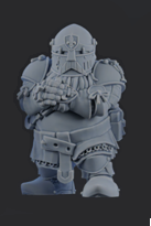 Chivalric Crushers Knights Team - Dorf Lineman 2 | Brutefun Miniatures | Resin