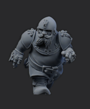 Chivalric Crushers Knights Team - Dorf Runner | Brutefun Miniatures | Resin
