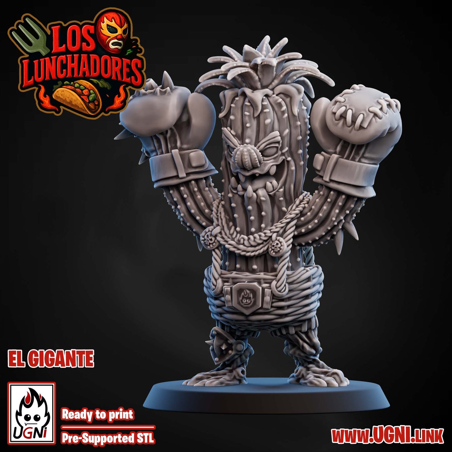 Los Lunchadores Halfling Team - El Gigante 01 (Treeman)| UGNI Miniatures | Resin