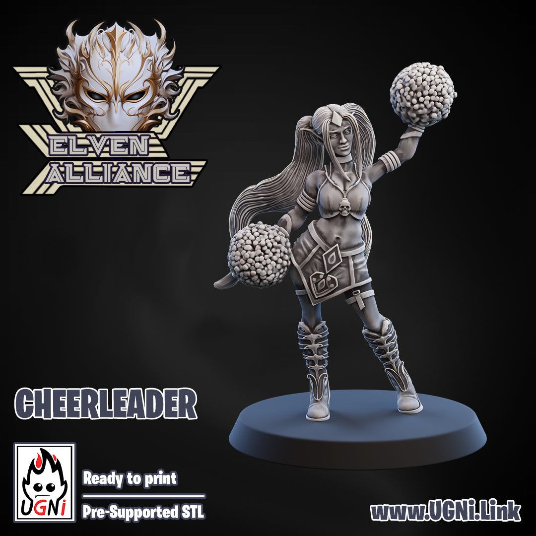 Elven Alliance - Cheerleader 01 | UGNI Miniatures | Resin
