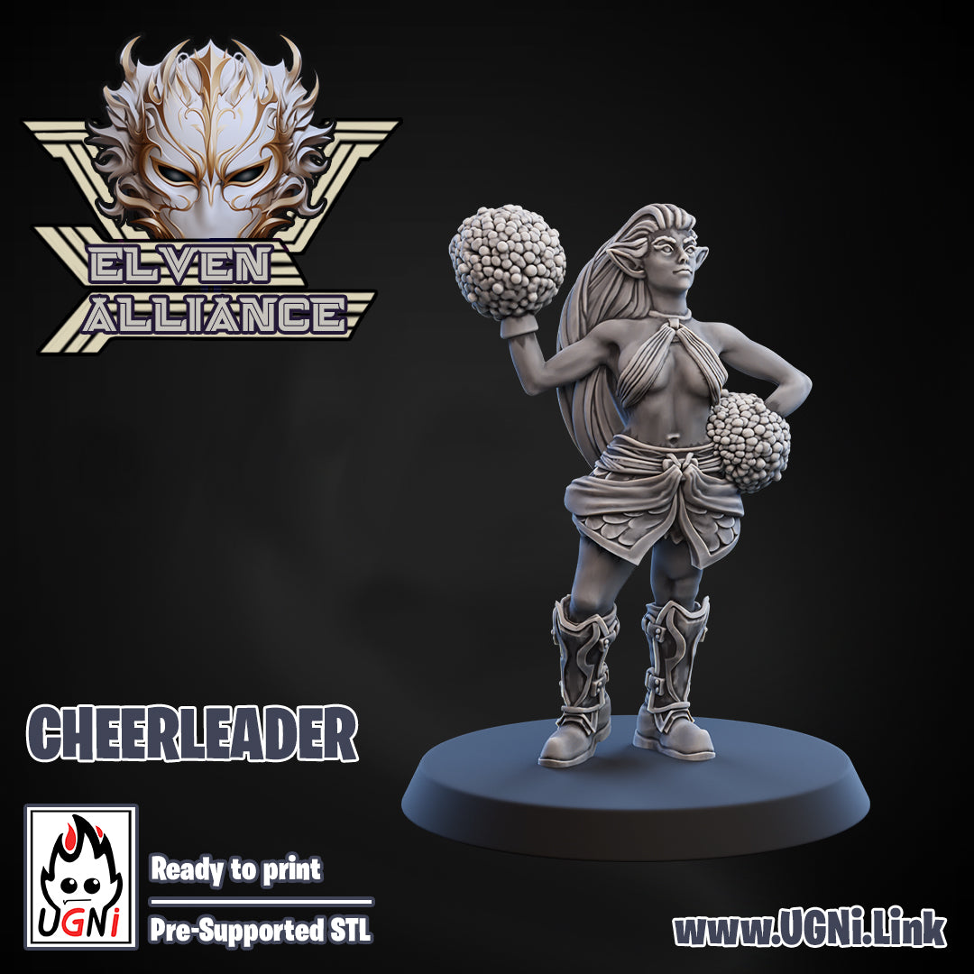 Elven Alliance - Cheerleader 02 | UGNI Miniatures | Resin