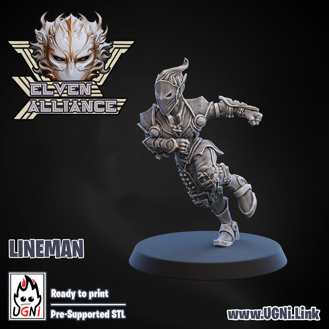 Elven Alliance - Lineman 04 | UGNI Miniatures | Resin