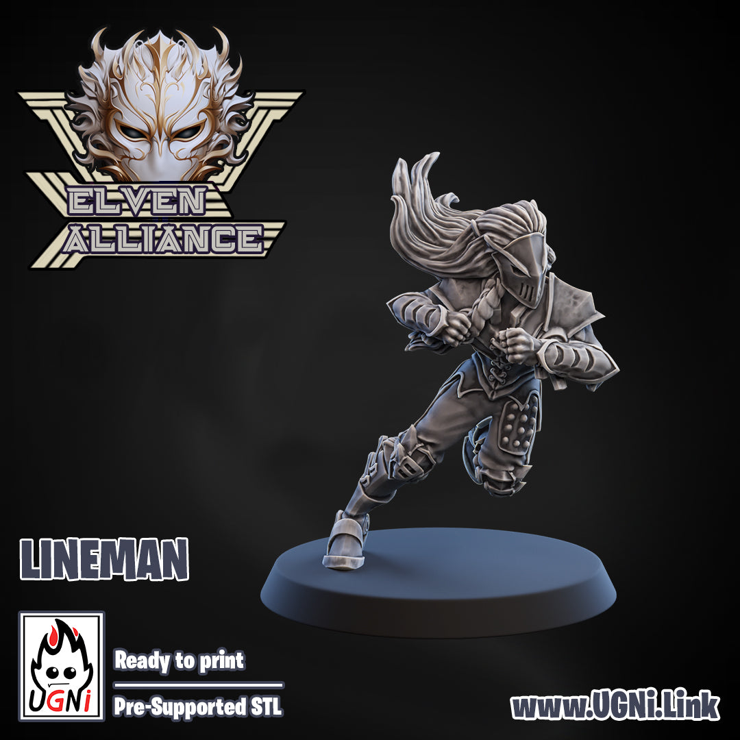 Elven Alliance - Lineman 05 | UGNI Miniatures | Resin