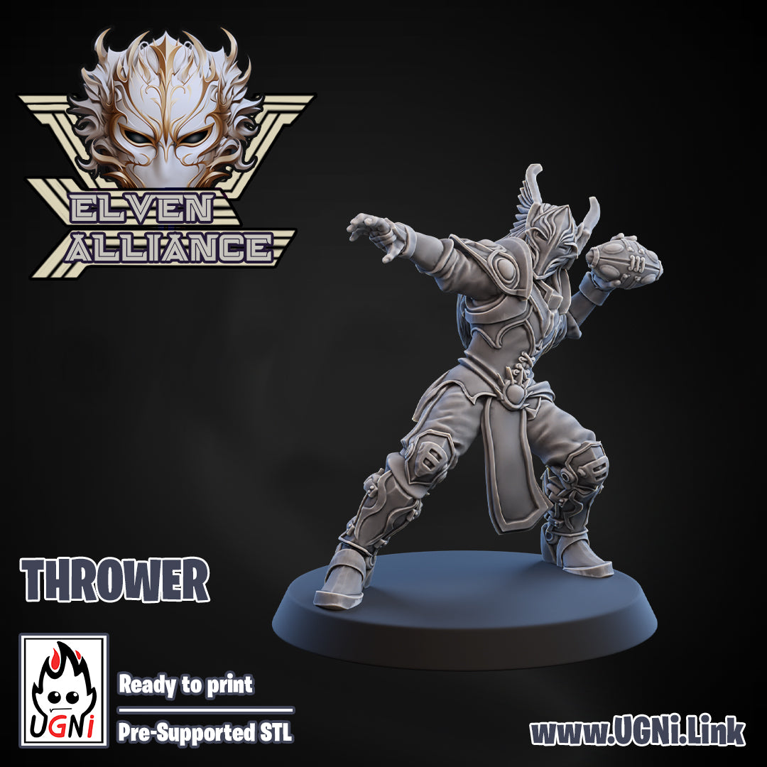 Elven Alliance - Thrower 02 | UGNI Miniatures | Resin