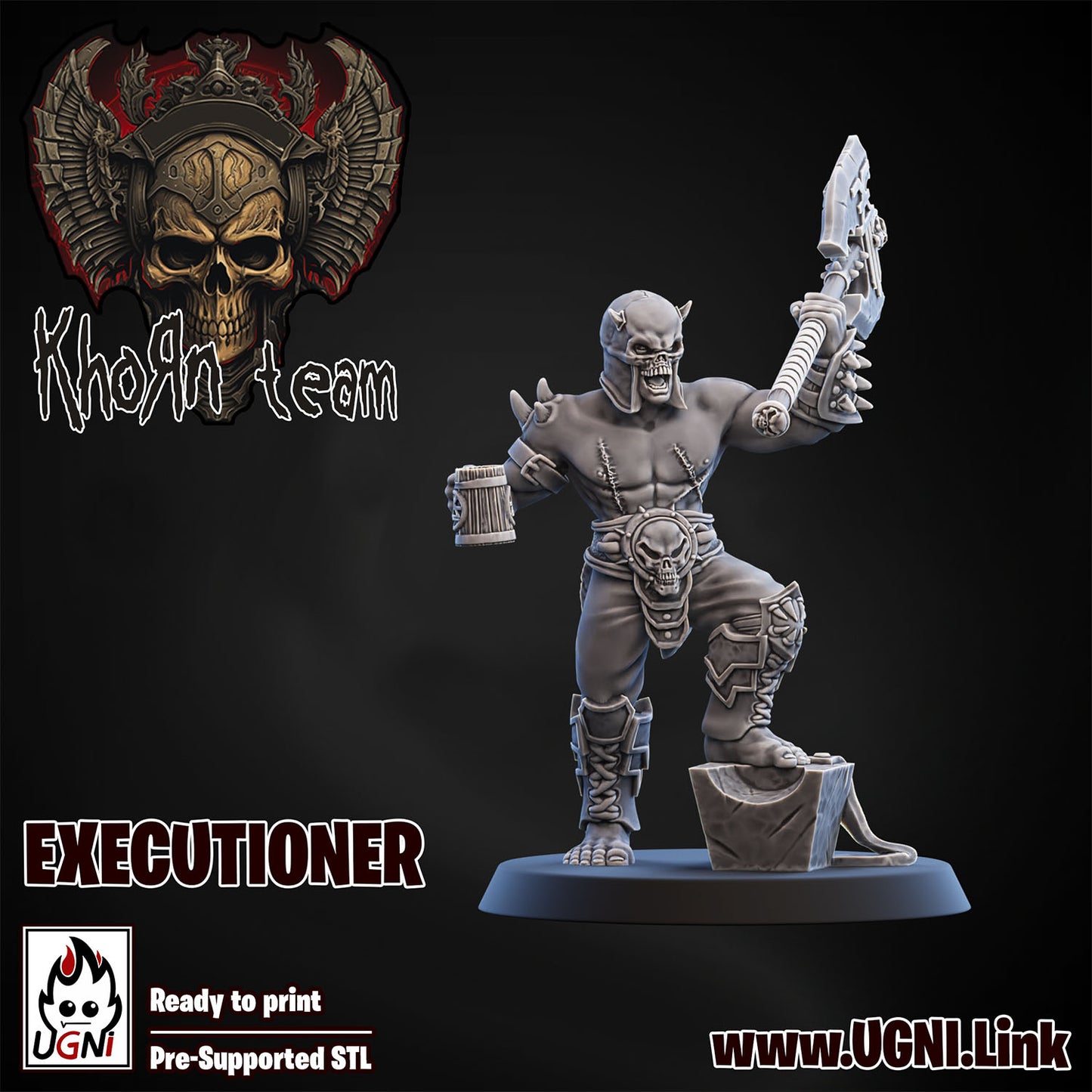 Khorn Team - Executioner | UGNI Miniatures | Resin