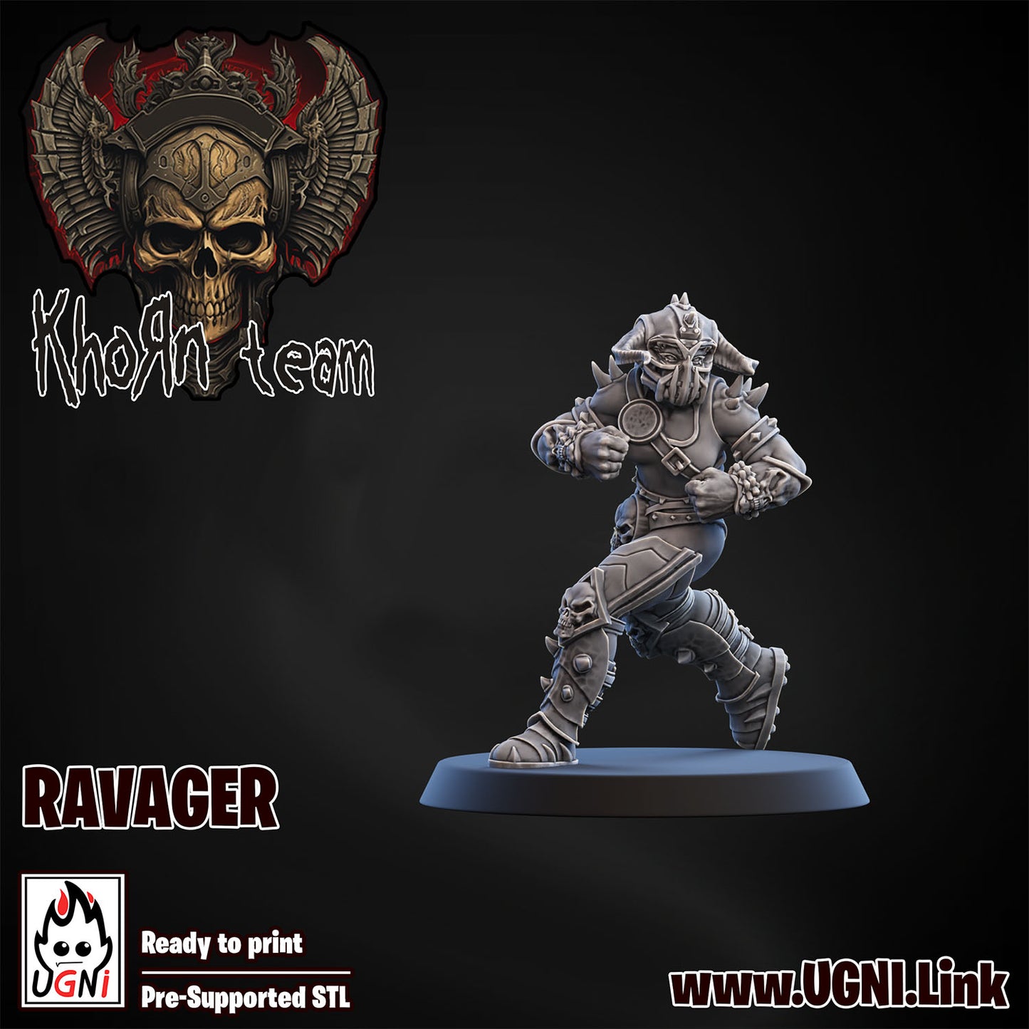 Khorn Team - Ravager 06 | UGNI Miniatures | Resin