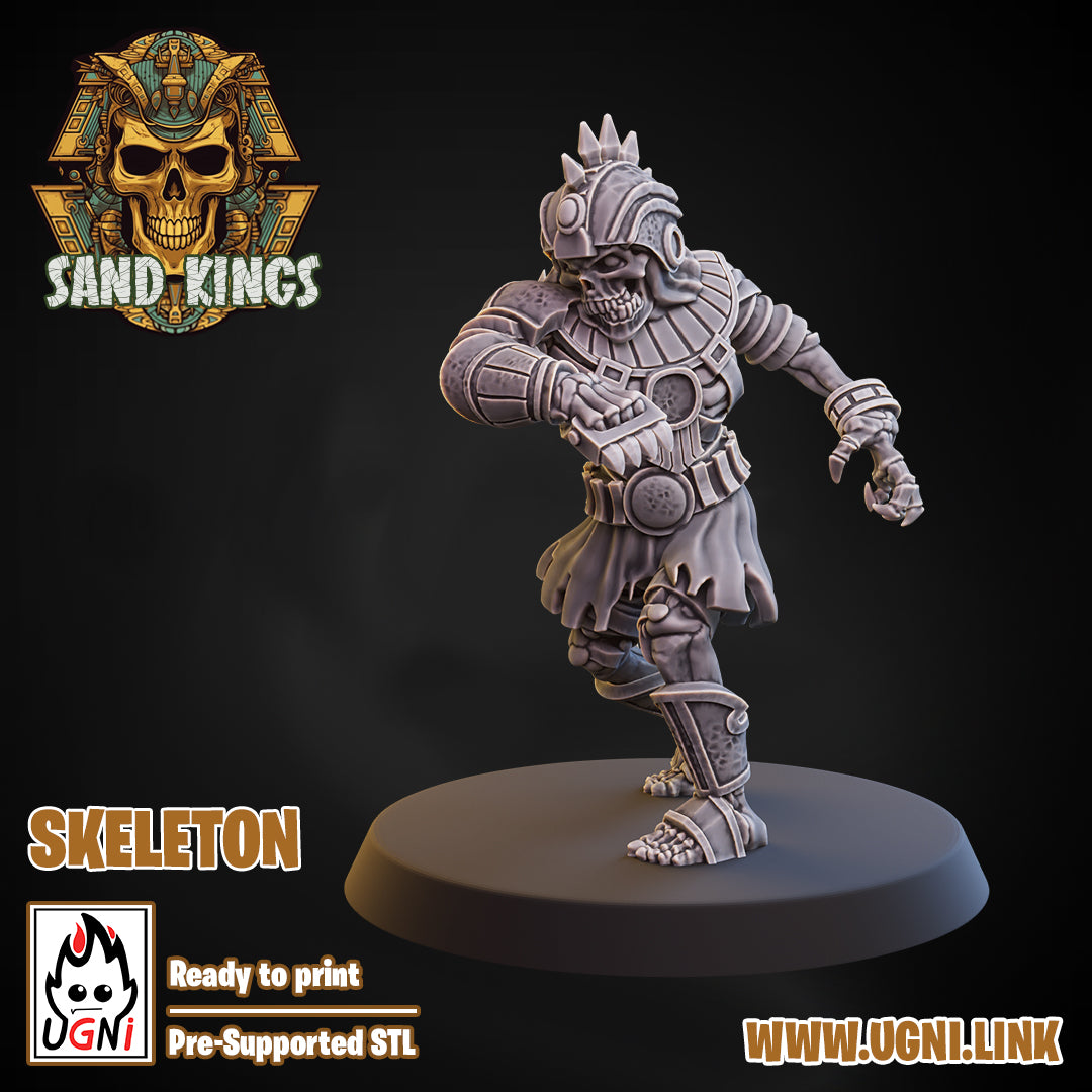 Sand Kings - Skeleton 02 | UGNI Miniatures | Resin