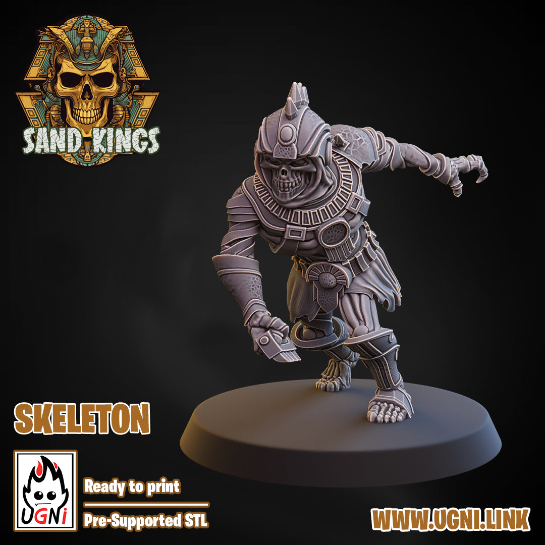 Sand Kings - Skeleton 04 | UGNI Miniatures | Resin