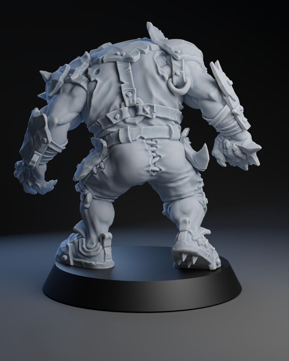 Pig Iron Pummelers Team - Big Orc 01 | Brutefun Miniatures | Resin