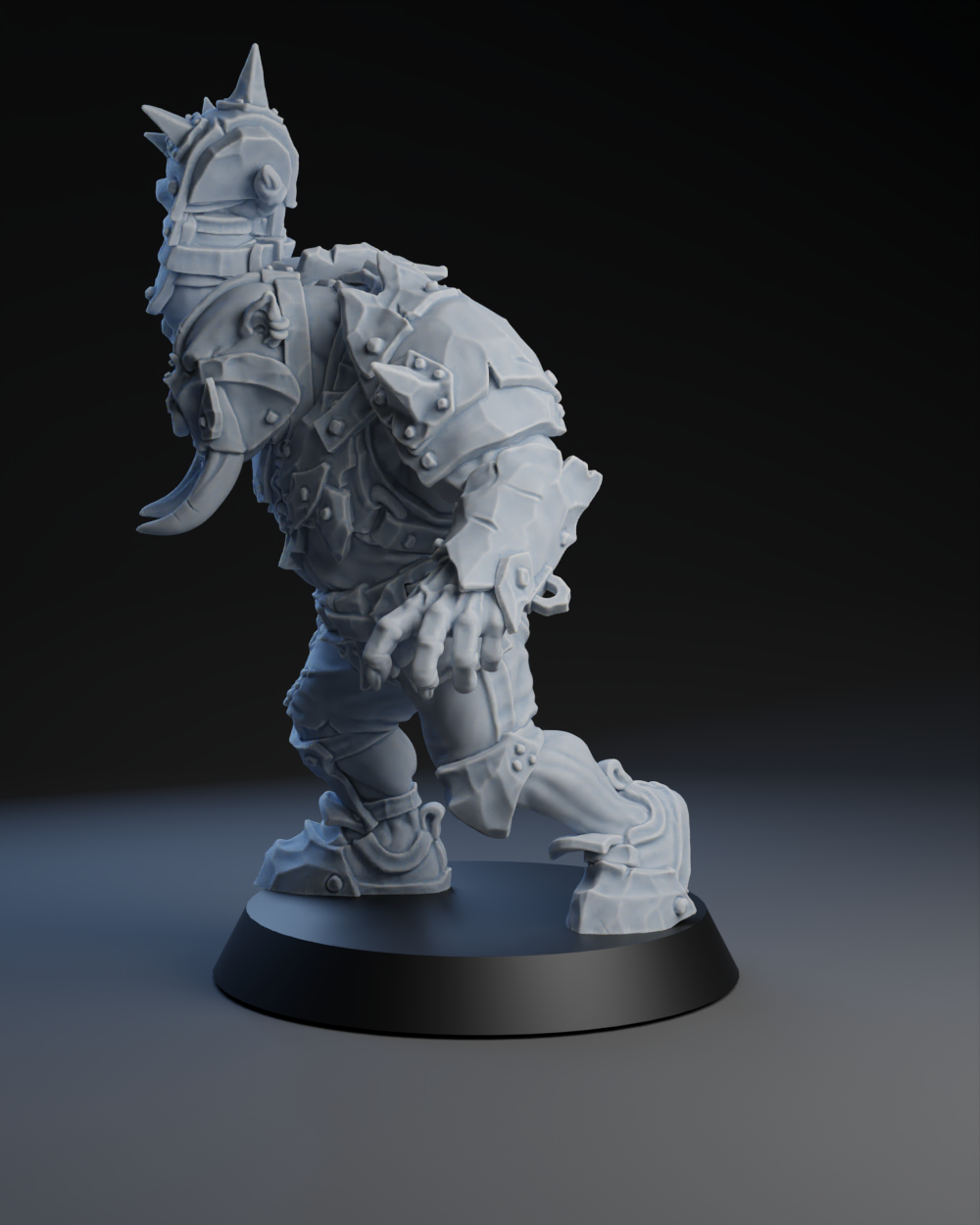 Pig Iron Pummelers Team - Big Orc 02 | Brutefun Miniatures | Resin