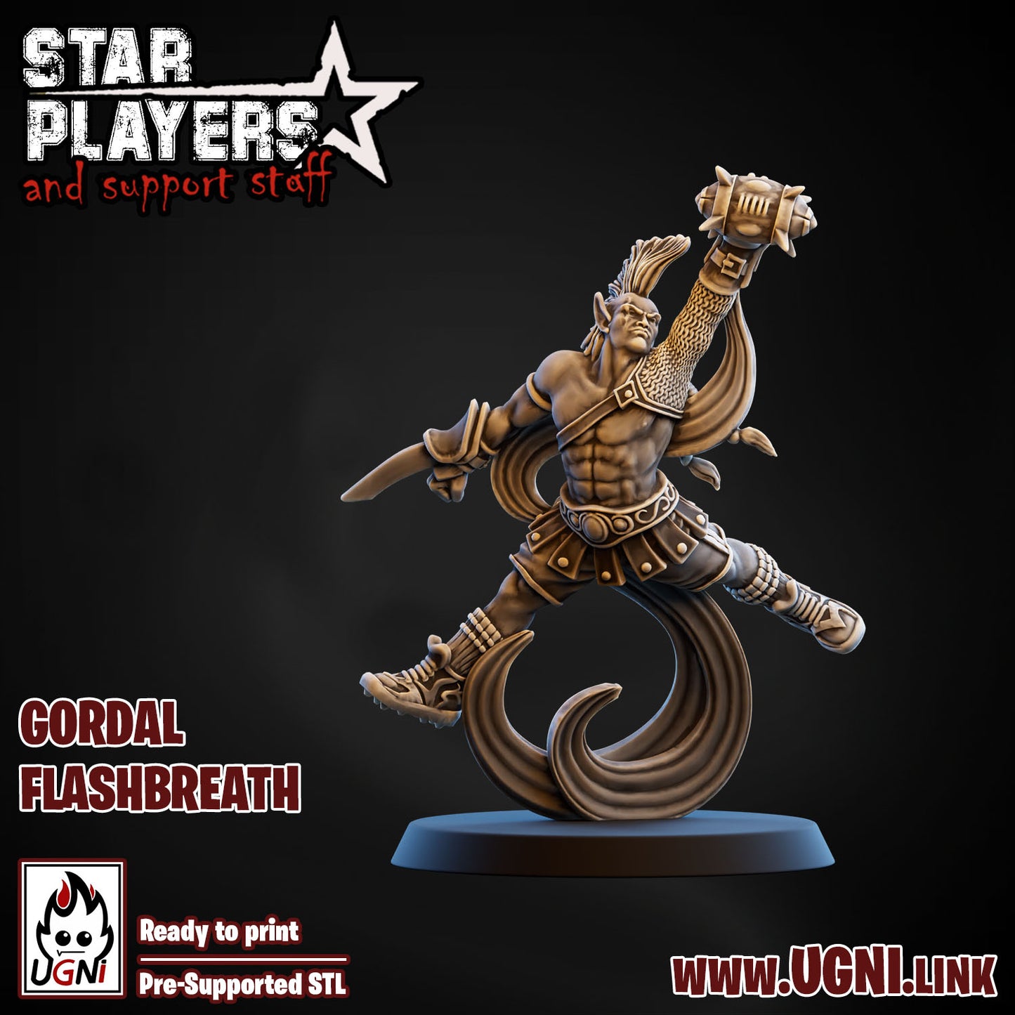 Star Player - Gordal Flashbreath | UGNI Miniatures | Resin