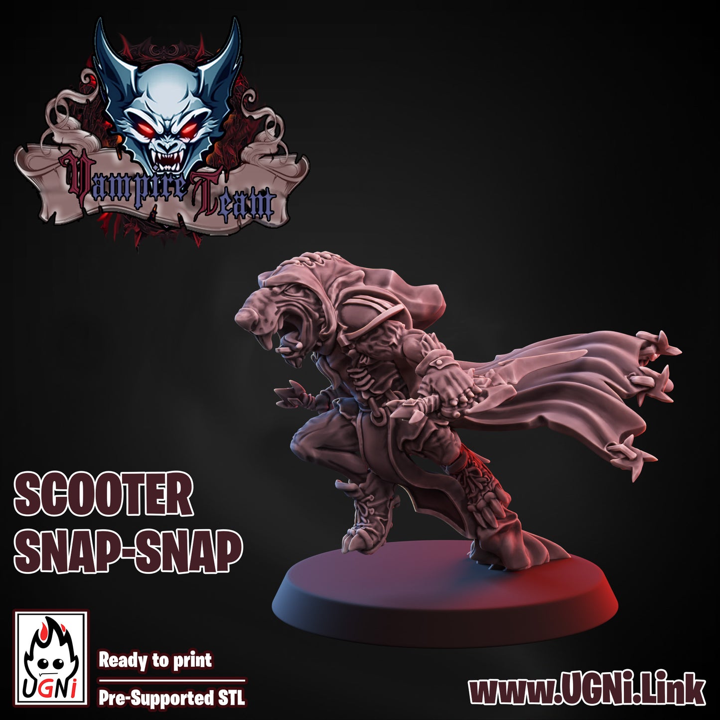 Star Player - Scooter Snap-Snap | UGNI Miniatures | Resin