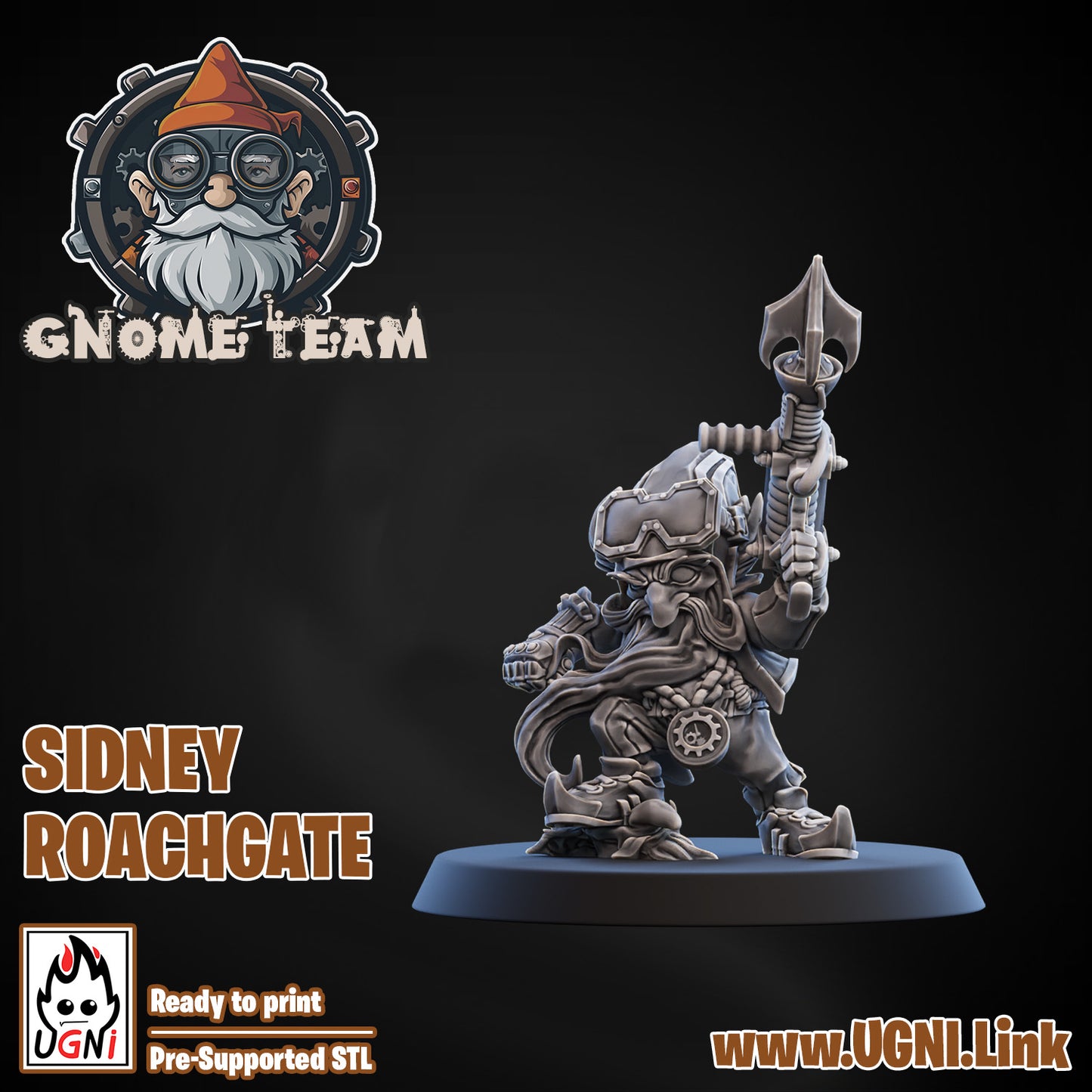 Star Player - Sidney Roachgate | UGNI Miniatures | Resin