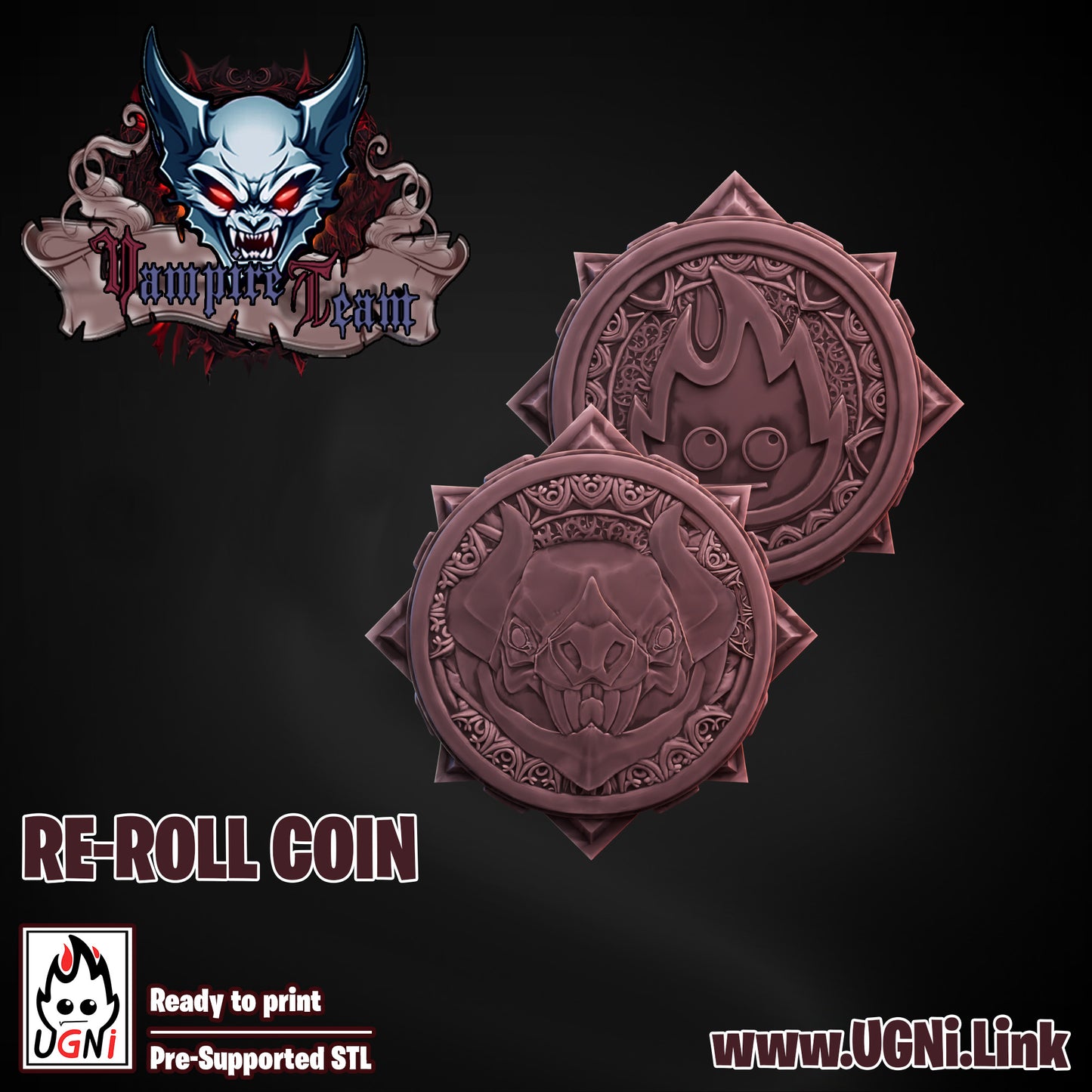 Vampire Team - Team Coin | UGNI Miniatures | Resin