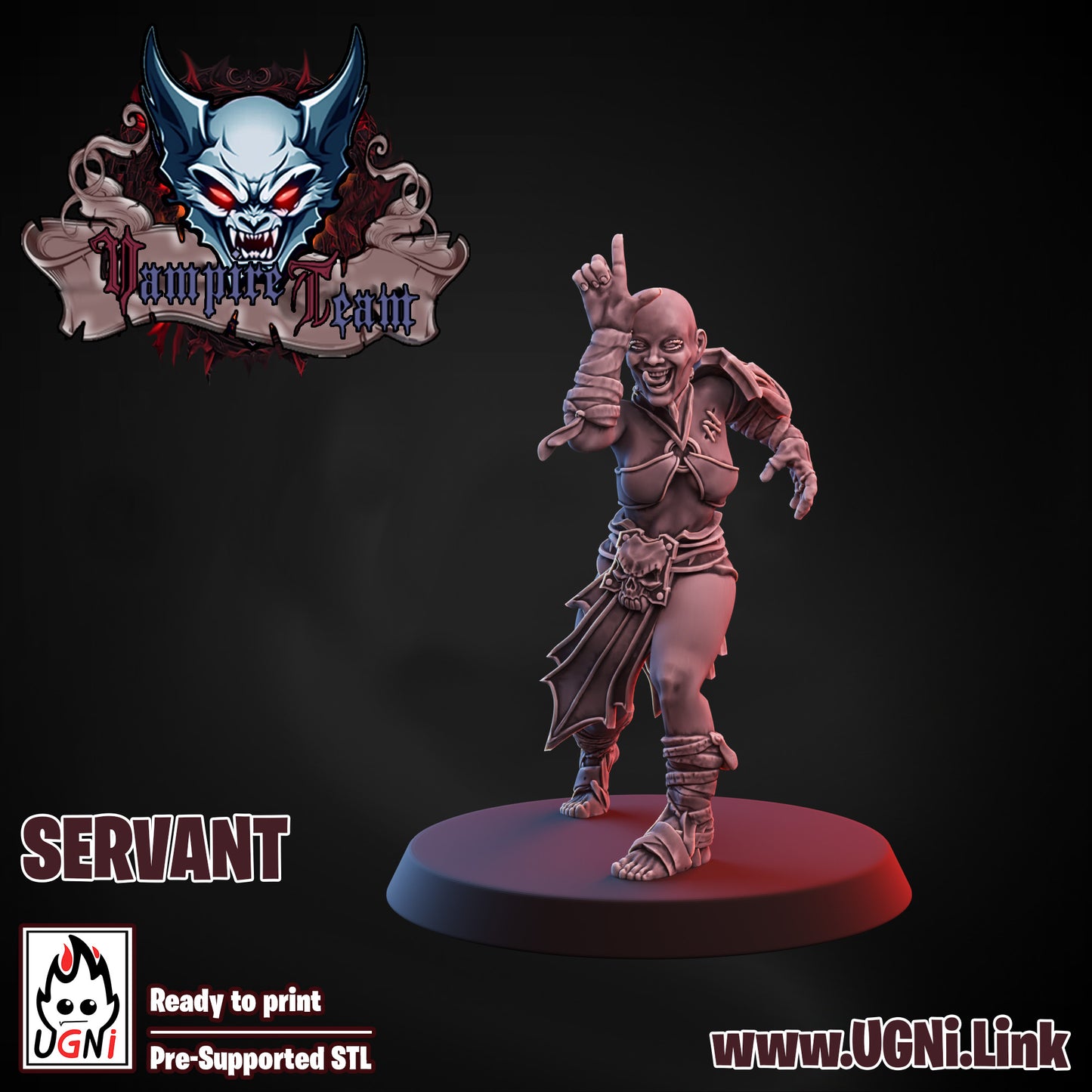 Vampire Team - Servant 02 | UGNI Miniatures | Resin