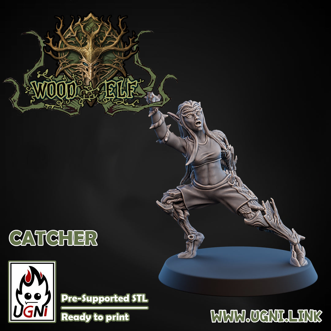 Wood Elf - Catcher 02 | UGNI Miniatures | Resin