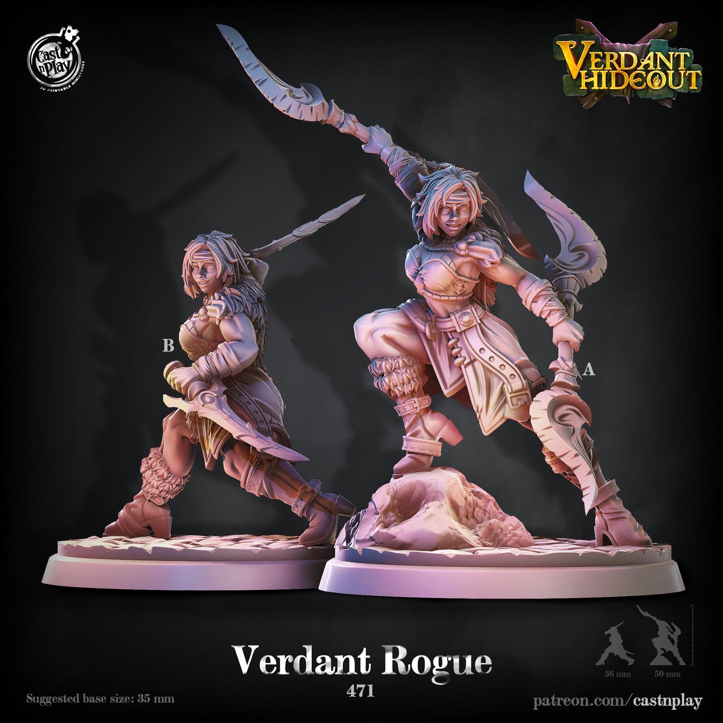 Verdant Rogue - Verdant Company Hideout | Cast N Play | Resin