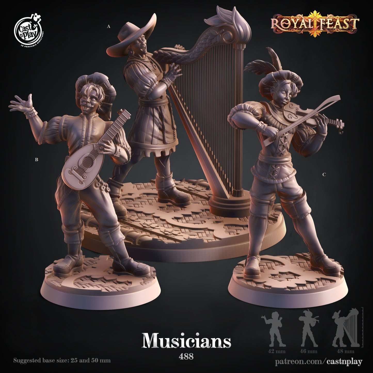 Musicians - Royal Feast | Cast N Play | Resin