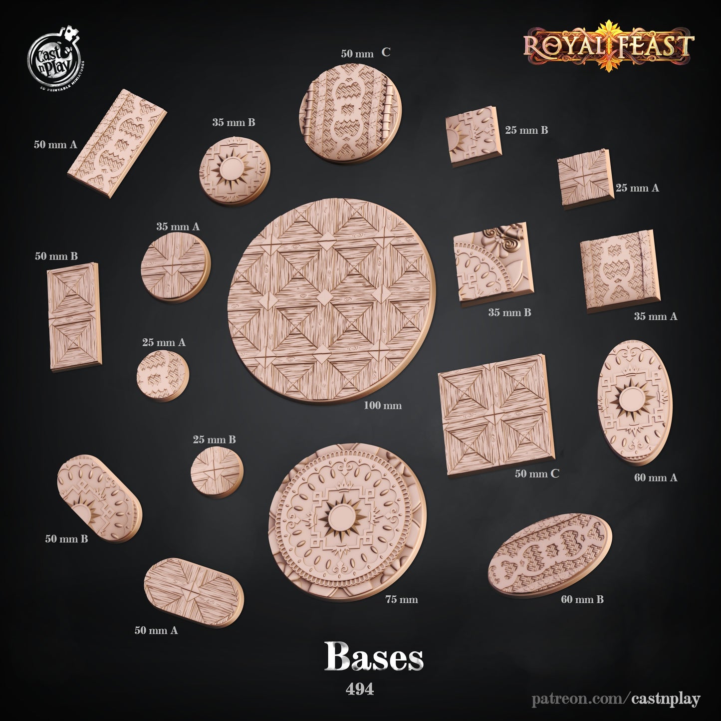 Bases - Royal Feast | Cast N Play | Resin
