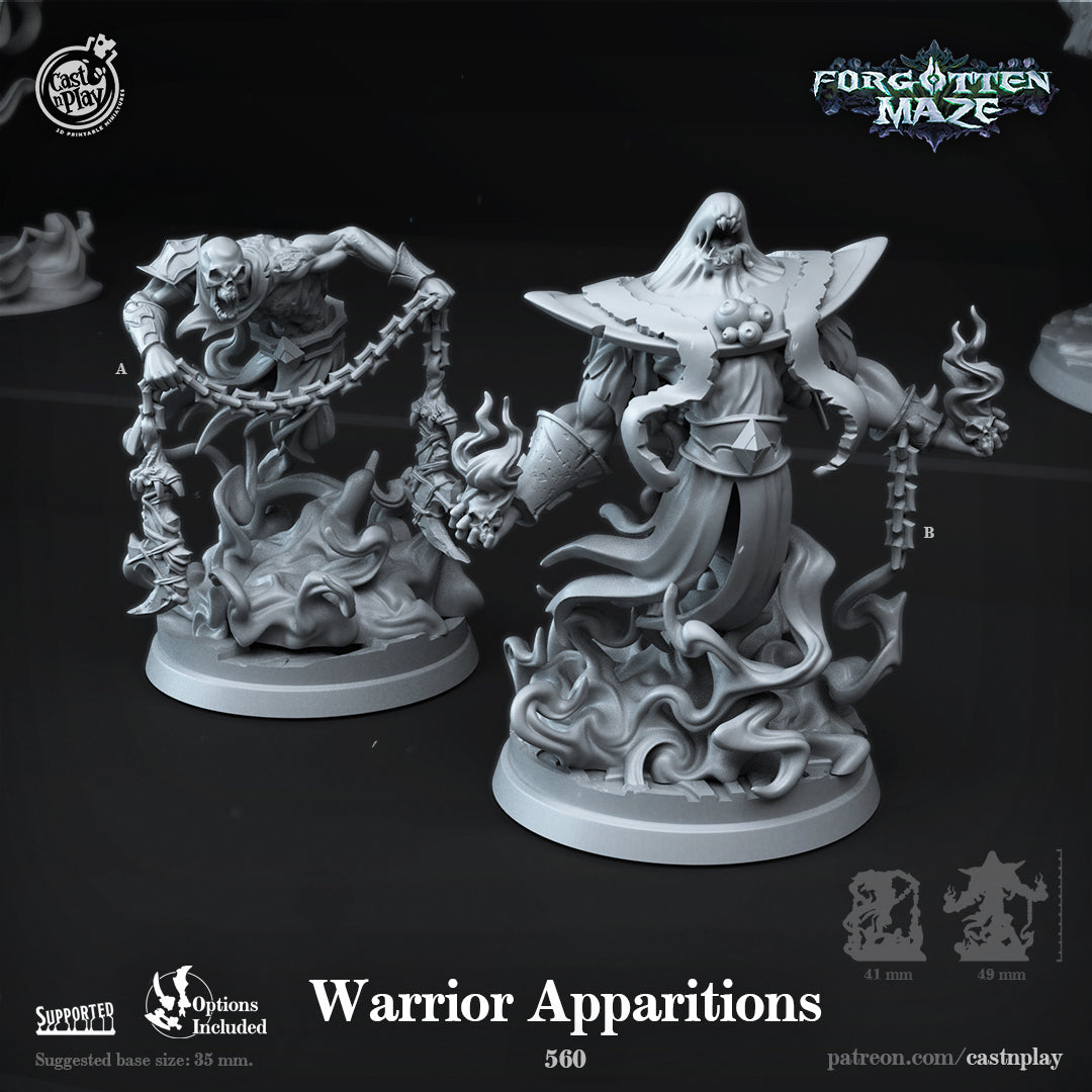 Warrior Apparitions - Forgotten Maze | Cast N Play | Resin