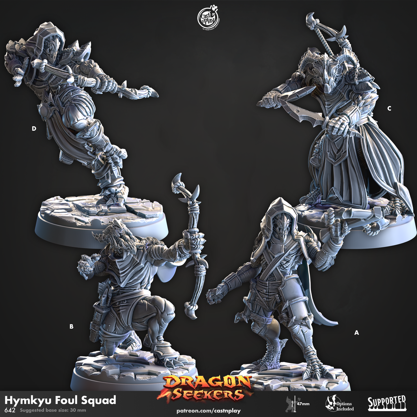 Hymkyu Foul Squad - Dragon Seekers | Cast N Play | Resin