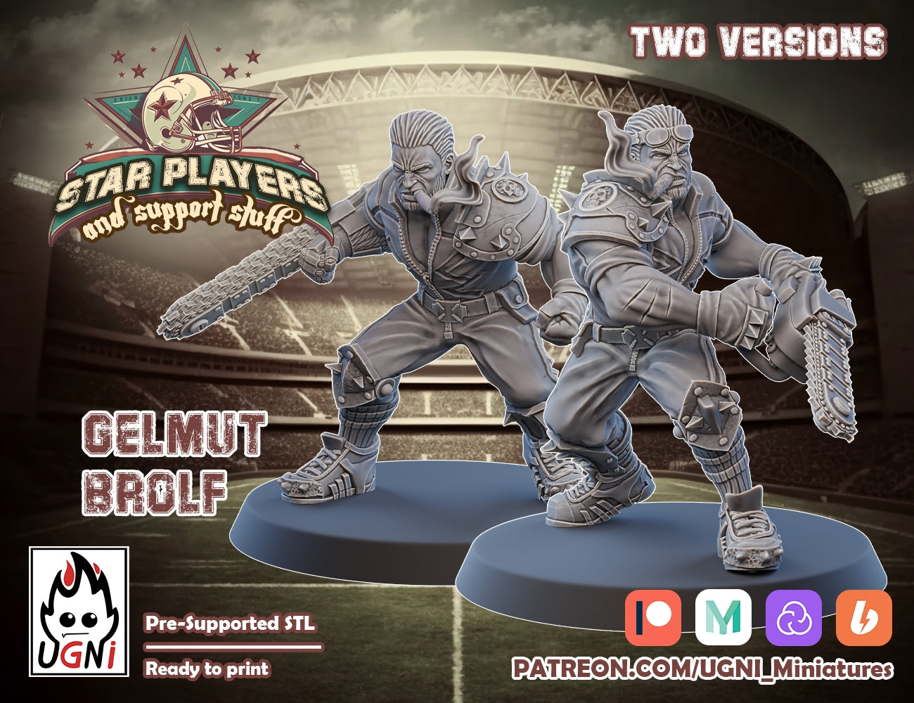 Gelmut Brolf | UGNI Miniatures | Resin