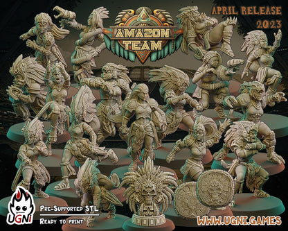Amazons Team - Amazon | UGNI Miniatures | Resin