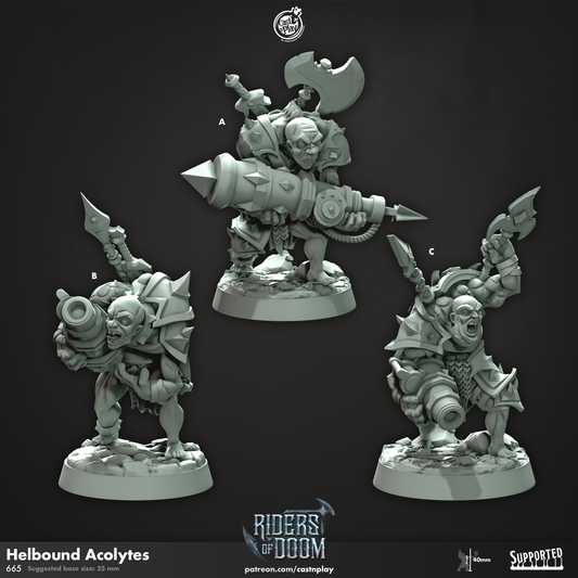 Hellbound Acolytes - Riders of Doom | Cast N Play | Resin