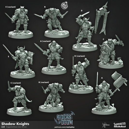 Shadow Knights - Riders of Doom | Cast N Play | Resin