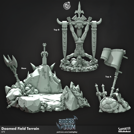 Doomed Field Terrain - Riders of Doom | Cast N Play | Resin