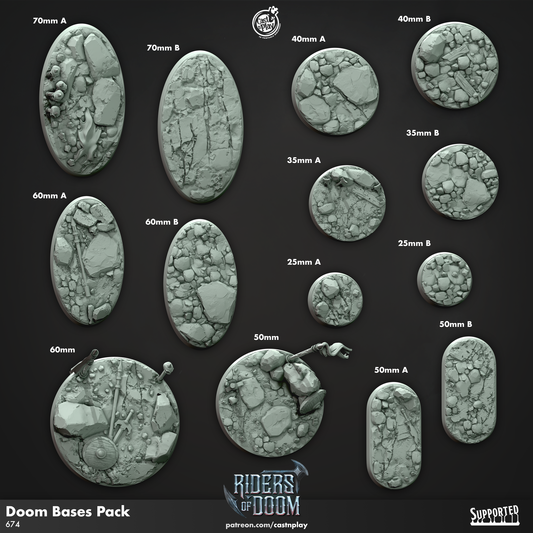 Bases - Riders of Doom | Cast N Play | Resin