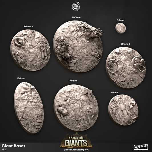 Bases - Kragger's Giants | Cast N Play | Resin
