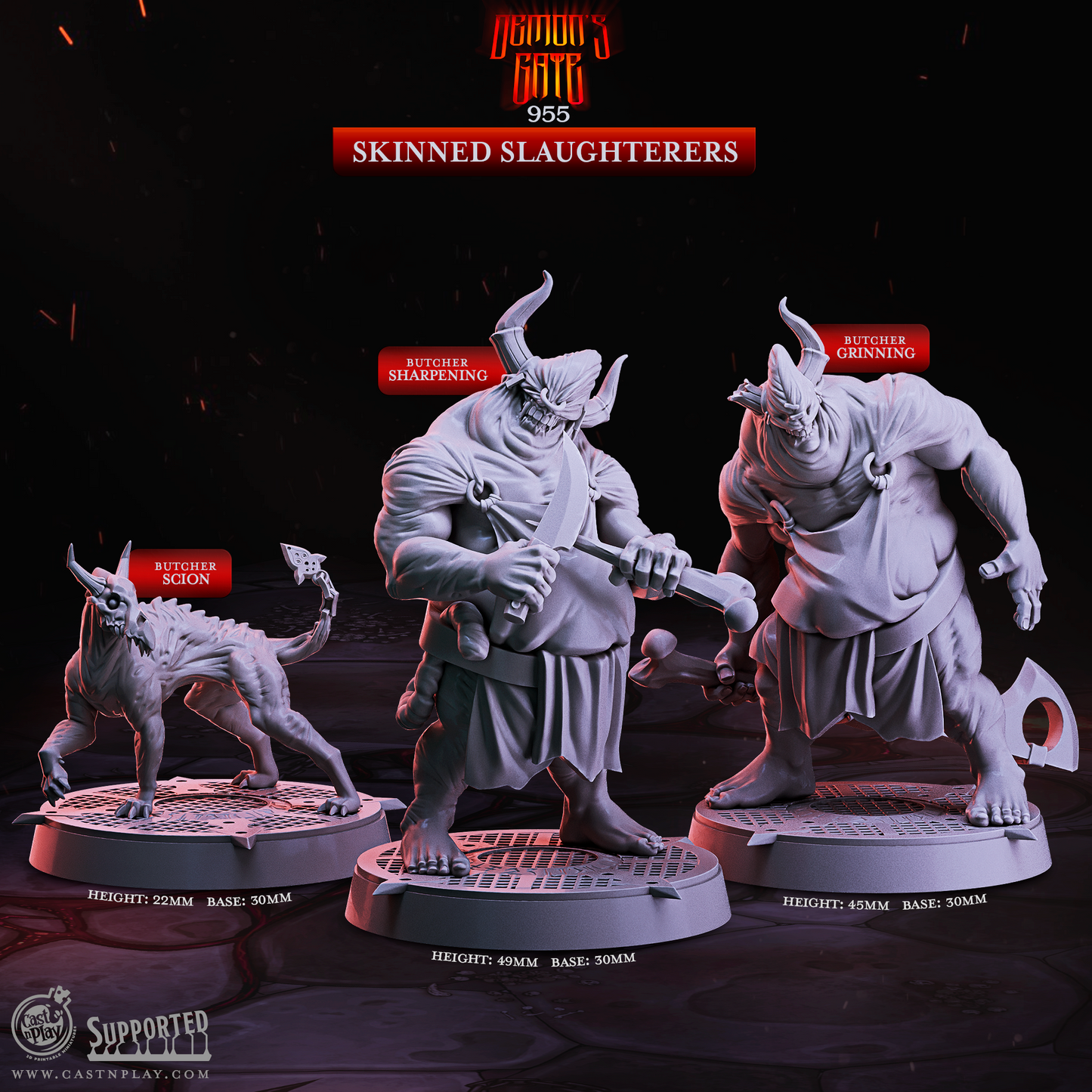 Skinned Slaughterers - Demon's Gate | Cast N Play | Resin