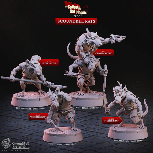 Scoundrel Rats - Ballad of the Rat Plague | Cast N Play | Resin