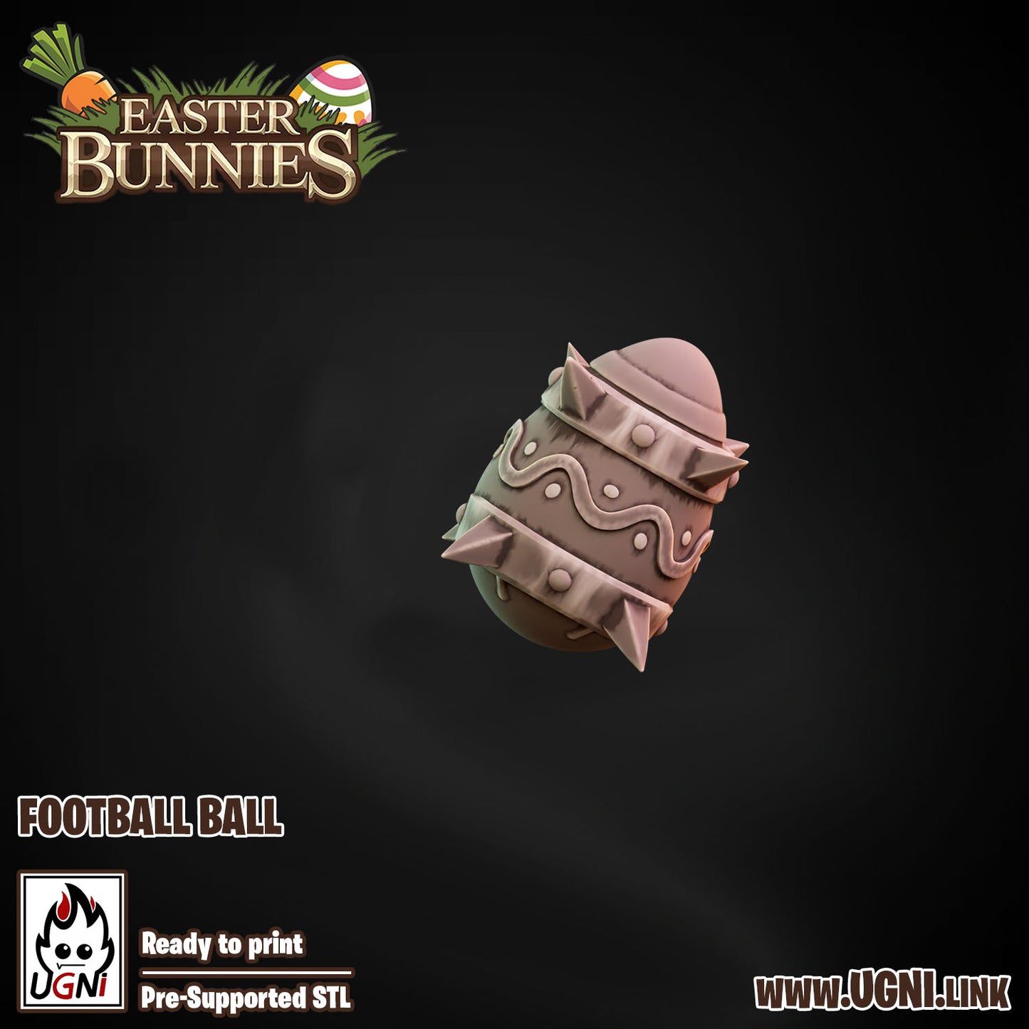 Easter Bunnies Team - Team Balls (3pcs) | UGNI Miniatures | Resin