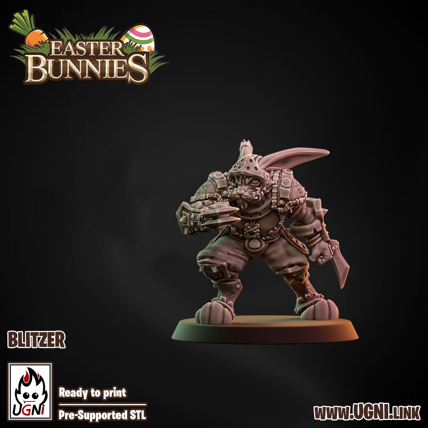Easter Bunnies Team - Blitzer 01 | UGNI Miniatures | Resin