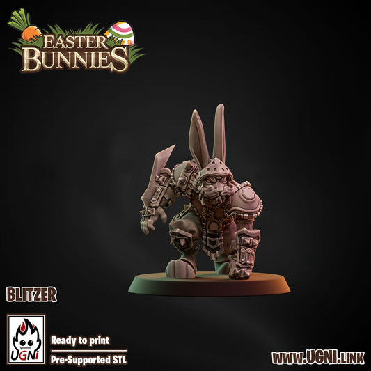 Easter Bunnies Team - Blitzer 03 | UGNI Miniatures | Resin