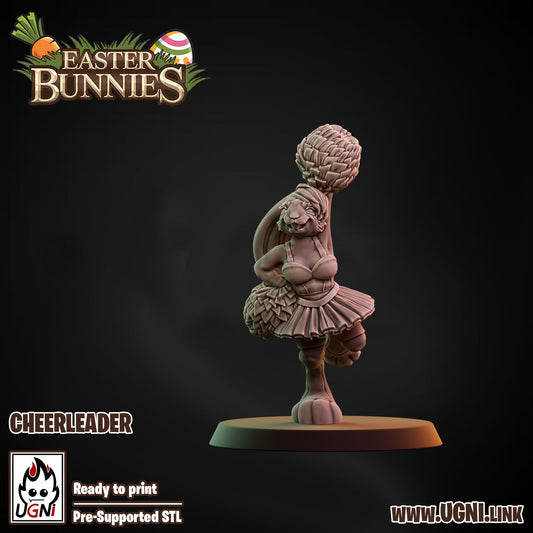 Easter Bunnies Team - Cheerleader 02 | UGNI Miniatures | Resin