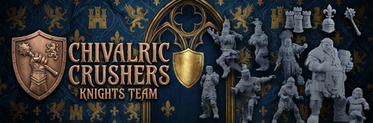 Chivalric Crushers Knights Team - Full Team (18 models) | Brutefun Miniatures | Resin