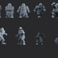Chivalric Crushers Knights Team - Part 3 (11 models) | Brutefun Miniatures | Resin