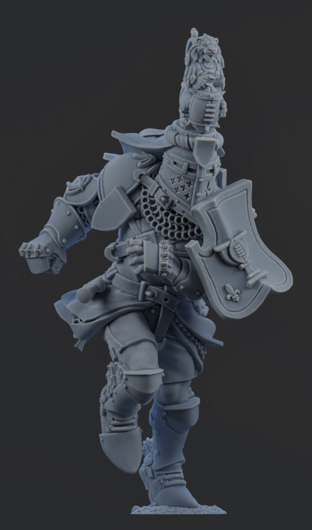Chivalric Crushers Knights Team - Blitzer 01 | Brutefun Miniatures | Resin