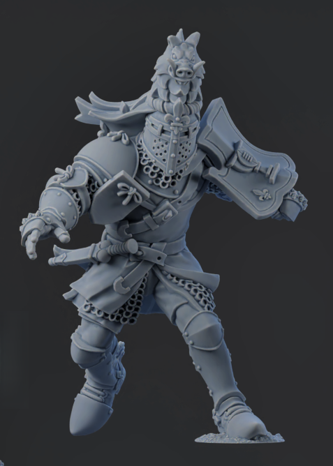 Chivalric Crushers Knights Team - Blitzer 02 | Brutefun Miniatures | Resin