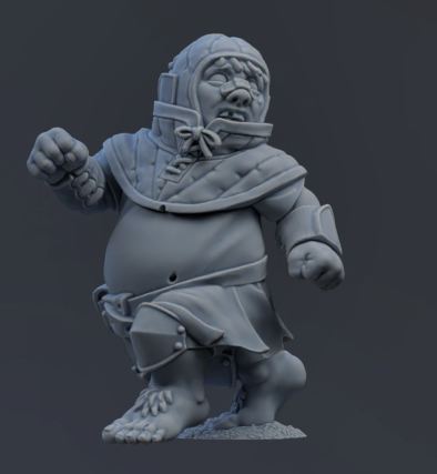 Chivalric Crushers Knights Team - Halfling | Brutefun Miniatures | Resin