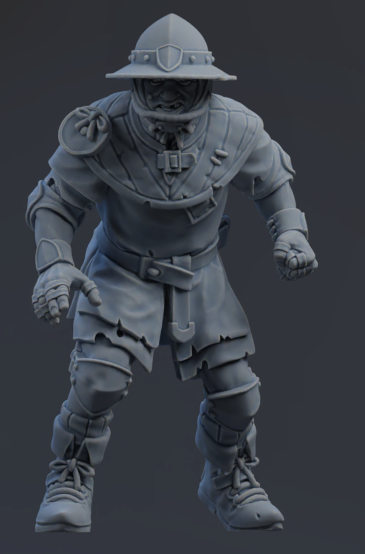 Chivalric Crushers Knights Team - Lineman 01 | Brutefun Miniatures | Resin