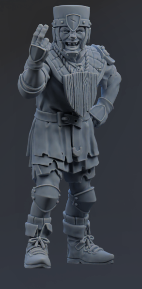 Chivalric Crushers Knights Team - Lineman 04 | Brutefun Miniatures | Resin