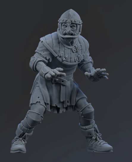 Chivalric Crushers Knights Team - Lineman 05 | Brutefun Miniatures | Resin